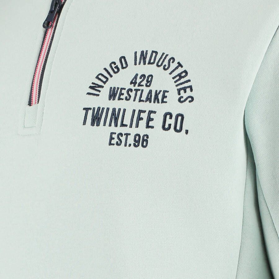 Twinlife heren sweater met rits