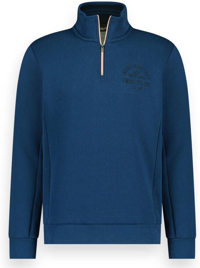 Twinlife heren sweater met rits