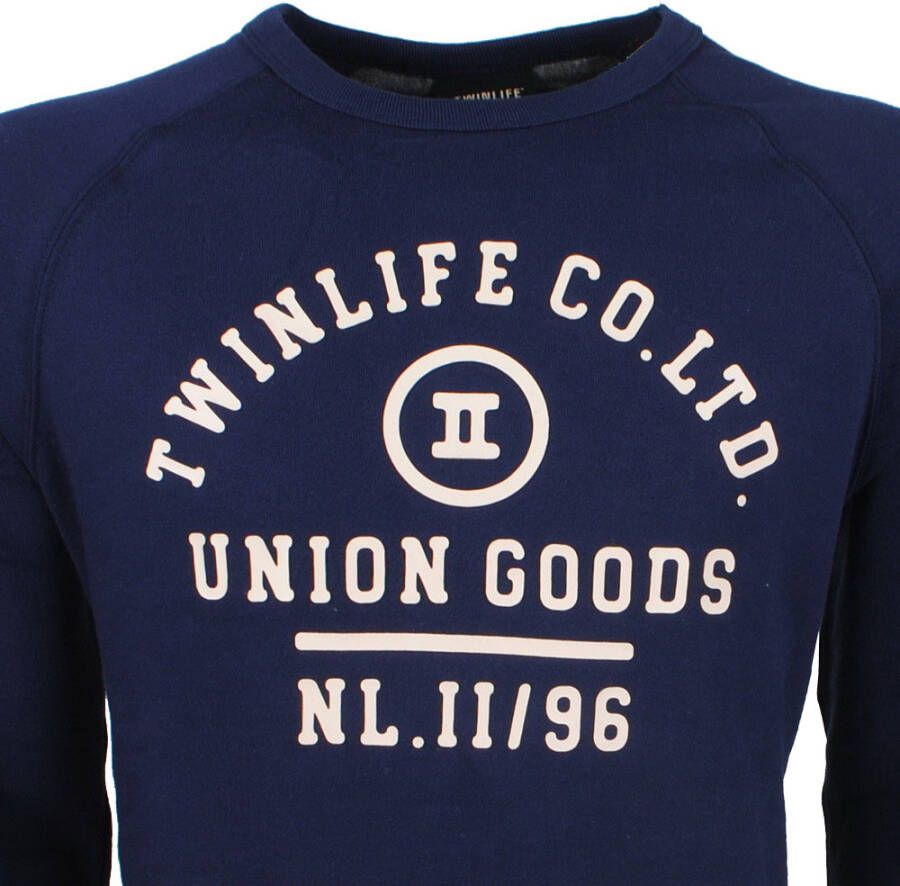 Twinlife heren sweater ronde hals