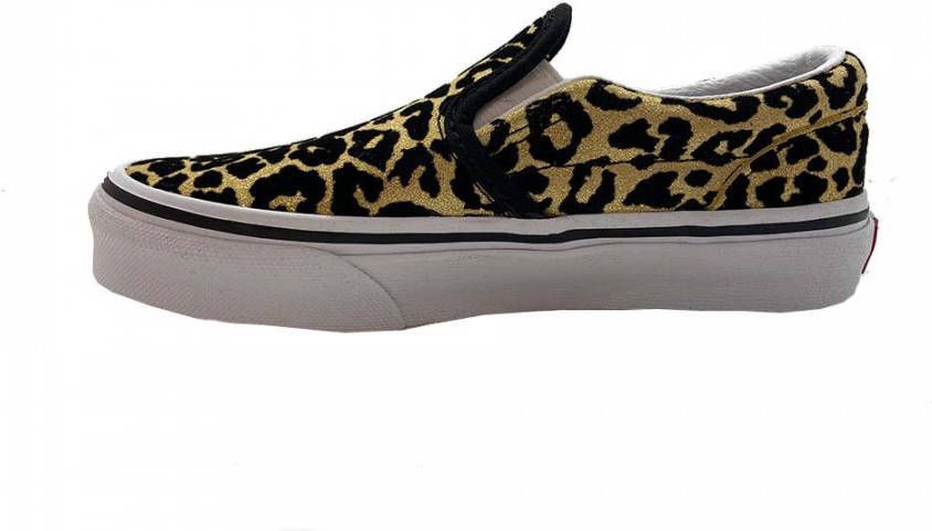 Vans Sneakers UY Classic Slip On Flocked Leopard Zwart