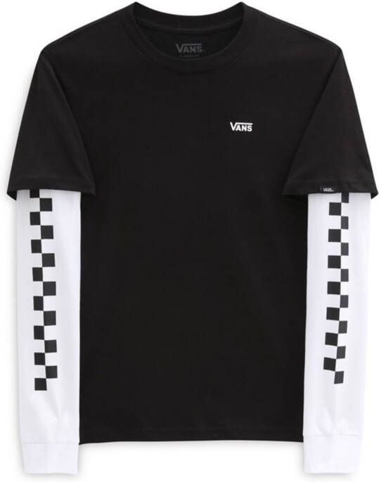 Vans T shirt kid long check twofer boys vn0a49oybka