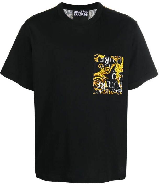 Versace Jeans T shirt man r pkt con logo baroque 74gah6r0.g89