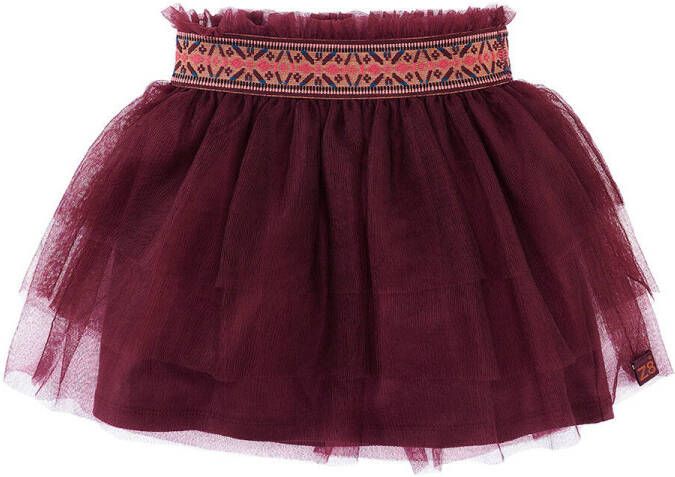Z8 tule rok Ursula bordeaux rood