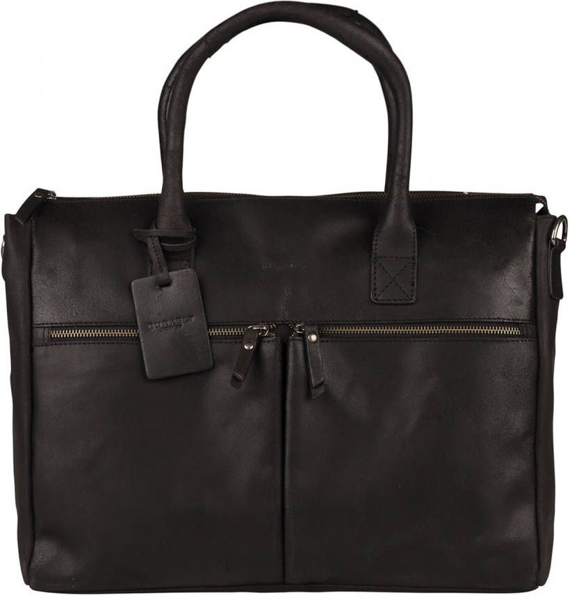 Burkely Laptop schoudertas Vintage Valerie Laptopbag 15.6 inch Zwart