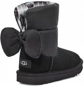 Ugg Bailey Maxi laars met strik voor Grote Kinderen in Black,, Textiel