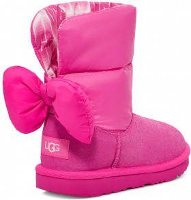 Ugg Bailey Maxi laars met strik voor Grote Kinderen in Pink,, Textiel