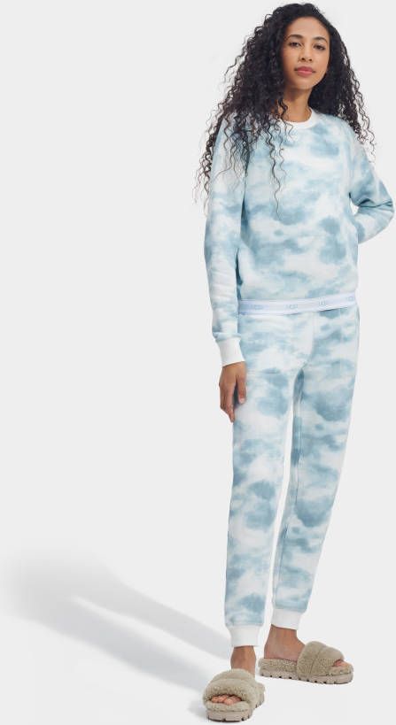 Ugg Cathy joggingbroek met opdruk voor Dames in Blue Tie Dye,, Katoen