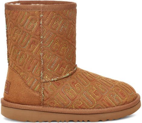 Ugg Classic II Graphic Stitch Laarzen voor Babies in Brown,, Suede