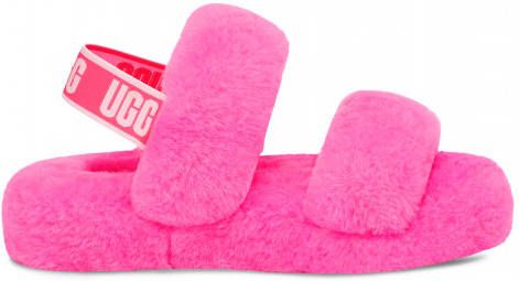 Ugg Oh Yeah Slide Sandalen voor Kinderen in Taffy Pink,| Shearling