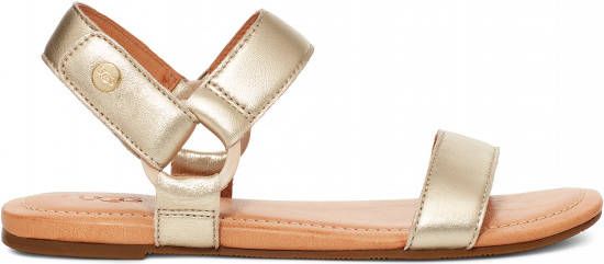 Ugg Rynell Sandales voor Dames in Gold Metallic,, Leder