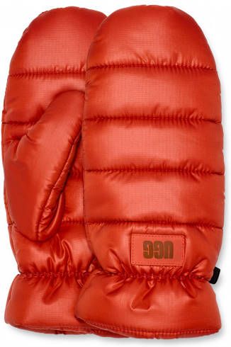 Ugg W puff ja alle weershandschoenen , Rood, Dames
