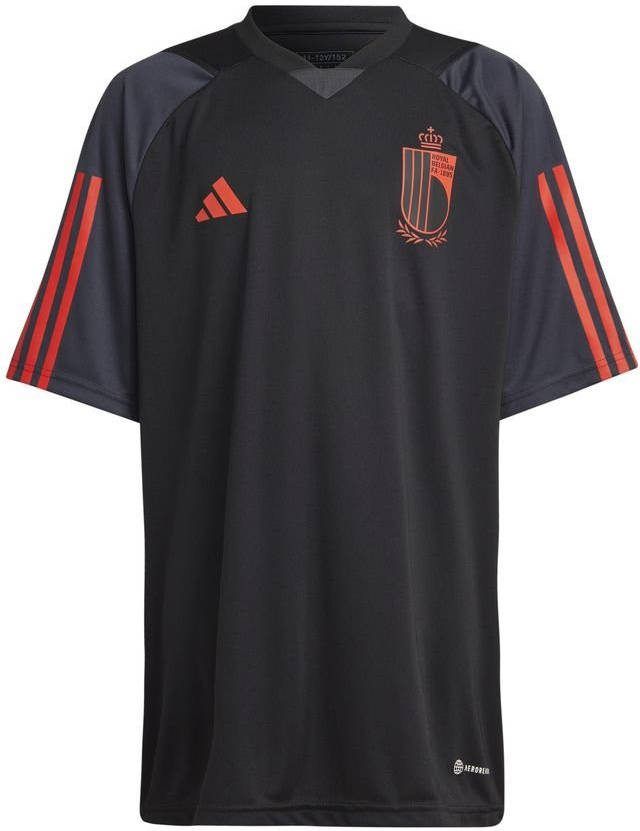Adidas Kids adidas België Trainingsshirt 2022 2024 Kids Zwart Rood