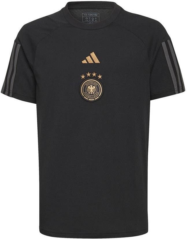 adidas Duitsland T shirt Tiro 23 2022/23 Zwart Kinderen