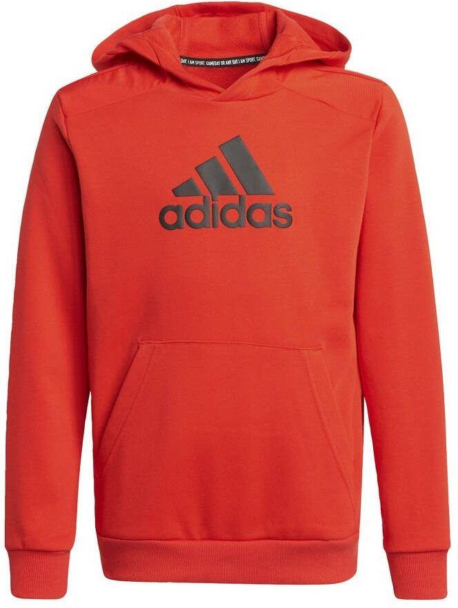 adidas Hoodie Logo Rood/Zwart Kinderen
