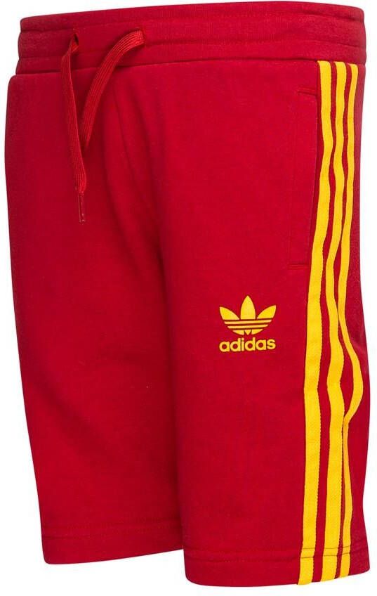 adidas Originals Sweatshorts 3 Stripes Spanje Rood Kinderen