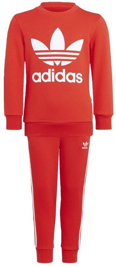 adidas Originals Trainingsset Adicolor Crew Rood/Wit Kinderen