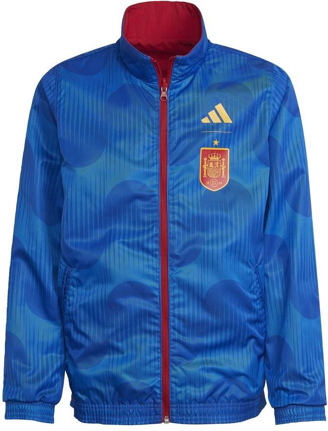 adidas Spanje Dubbelzijdig Trainingsjas Anthem 2022/23 Rood/Navy Kinderen