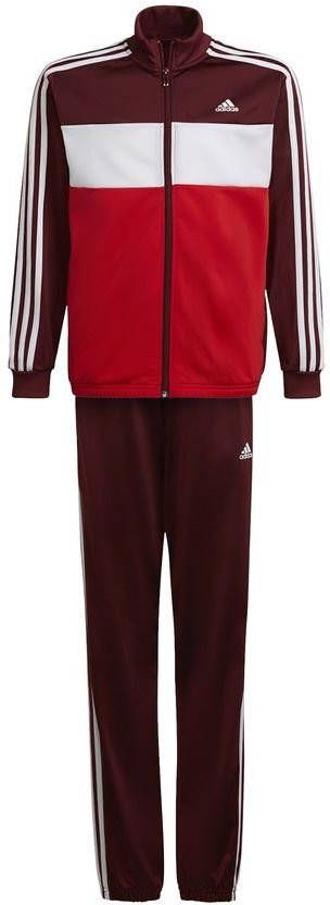 adidas Tiberio Trainingspak Bordeaux/Wit/Rood Kinderen