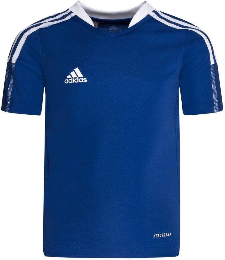 Adidas Tiro21 Jersey basisschool T Shirts Blue 100% Polyester