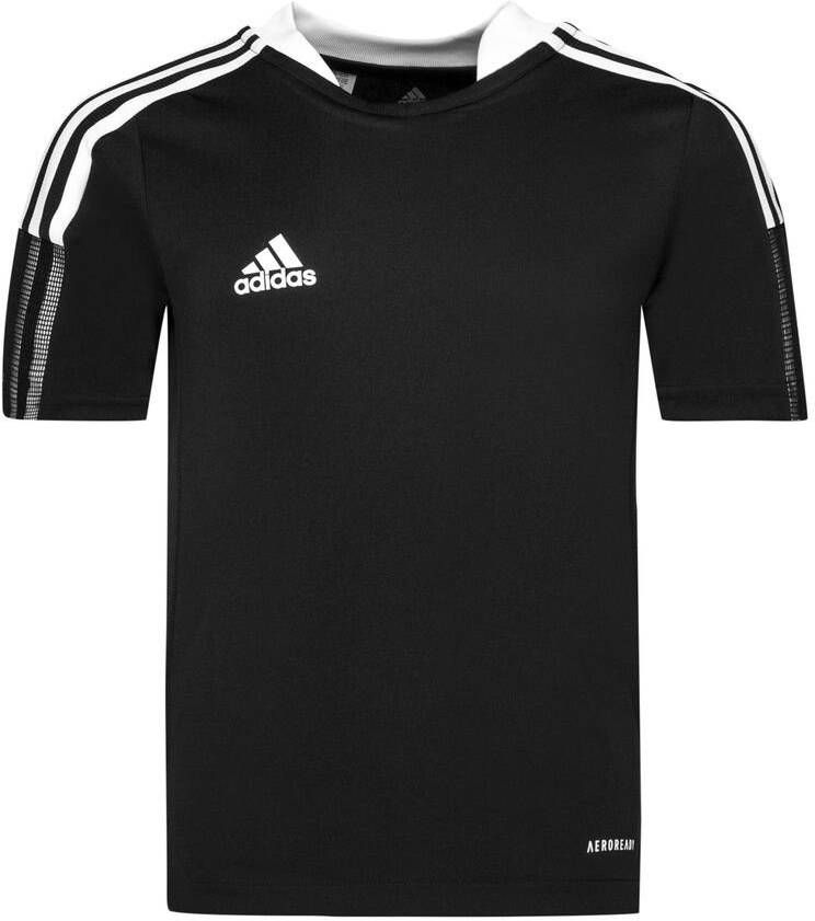 Adidas Kids adidas Tiro 21 Trainingsshirt Kids Zwart Wit