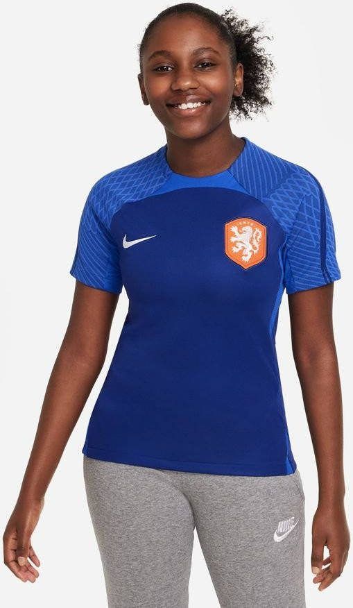 Nike Kids Nederland Strike Nike Dri FIT voetbaltop met korte mouwen voor kids Blauw