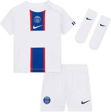 Nike Paris Saint Germain 2022/23 Derde Voetbaltenue voor baby's/peuters Wit