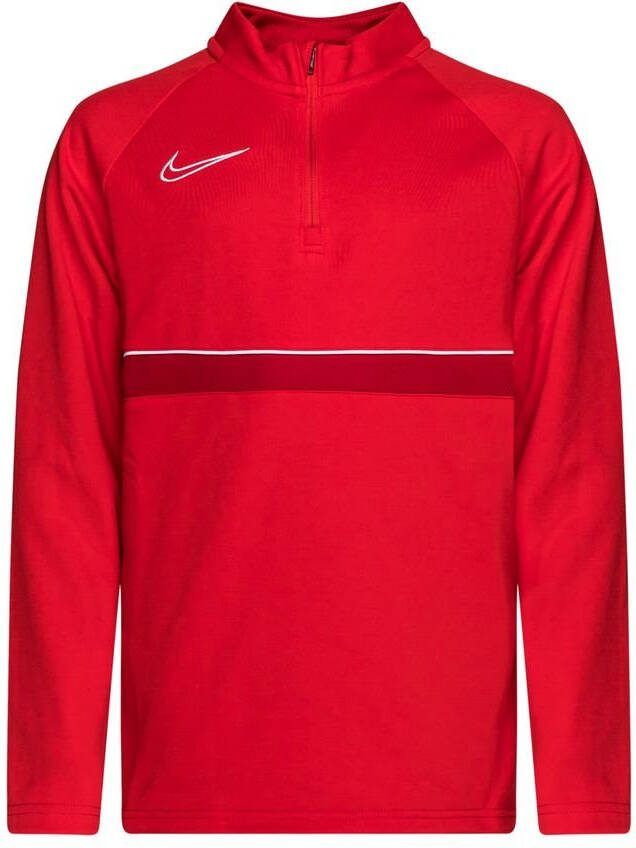 Nike Trainingsshirt Academy 21 Drill Top Rood/Wit Kinderen