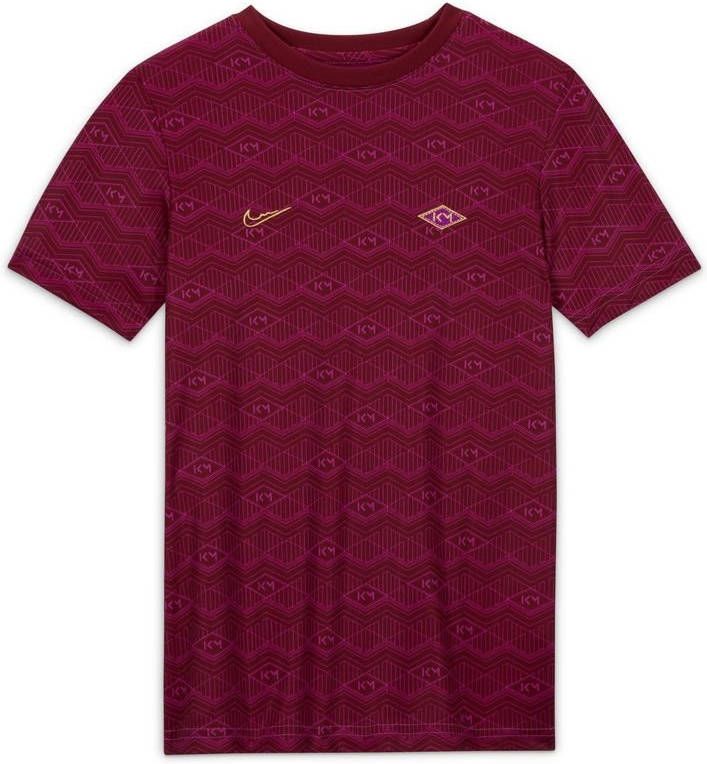 Nike Trainingsshirt Dri FIT Mbappé Personal Edition Rood Kinderen