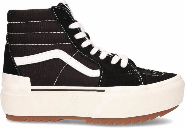Vans Sk8 Hi Stacked Dames Schoenen Black Canvas