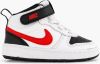 Nike COURT BOROUGH MID 2(TDV)leren sneakers wit/rood/zwart online kopen
