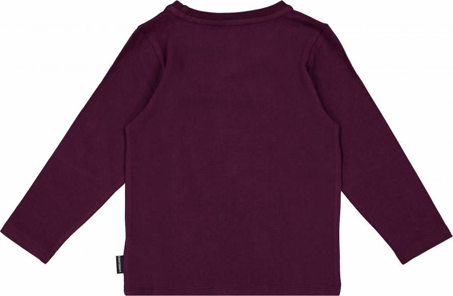 Vingino longsleeve Job met printopdruk aubergine