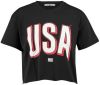 America Today T shirt met printopdruk zwart/rood online kopen