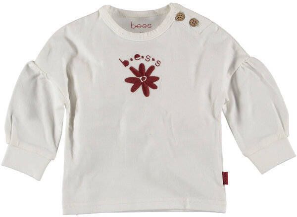 B*E*S*S B.E.S.S baby longsleeve met printopdruk off white