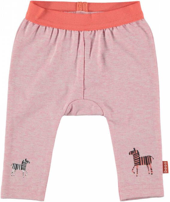 Bess ! Meisjes Legging Maat 68 Roze Katoen/polyester/elasthan