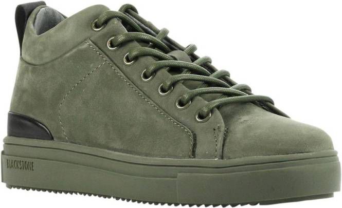 Blackstone SK54 suède sneakers groen