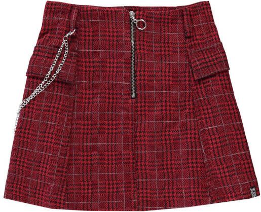 Cars geruite rok Vana rood