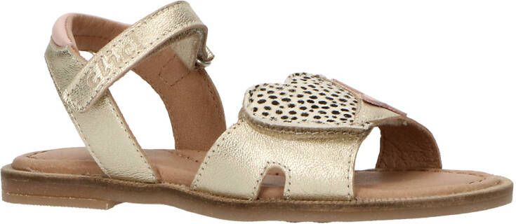 Clic! CL 20680 leren sandalen goud
