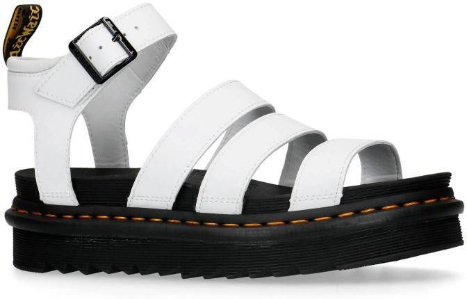 Dr Martens Dr. Martens Blaire White leren plateau sandalen wit