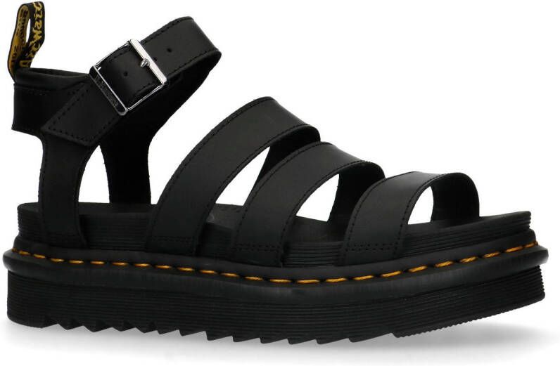Dr Martens Dr. Martens Blaire Brando leren plateau sandalen zwart