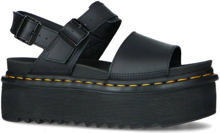 Dr Martens Dr. Martens Voss Quad leren plateau sandalen zwart