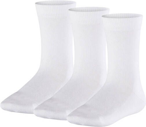 FALKE Family sokken set van 3 wit