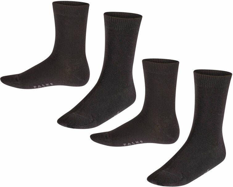 FALKE Happy sokken set van 2 zwart