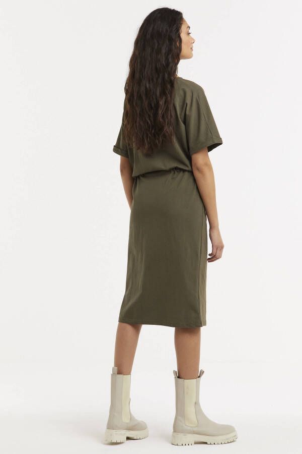 G-Star G Star RAW jurk Adjustable waist van biologisch katoen bruin