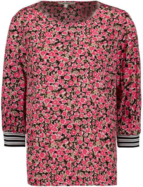 Garcia blouse met all over print roze