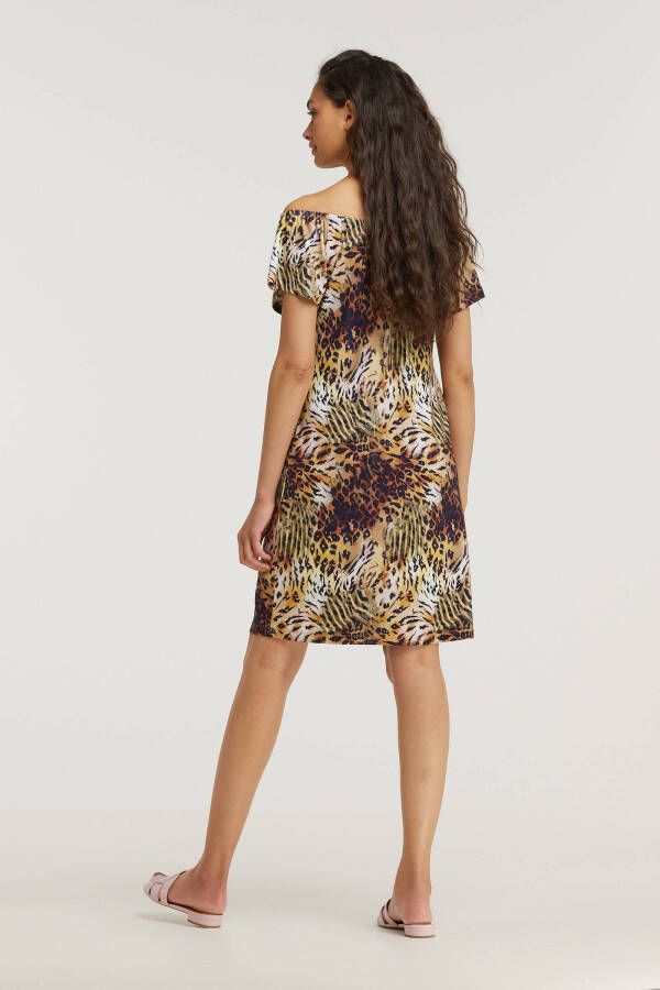 Geisha jurk MAY met all over print multicolor