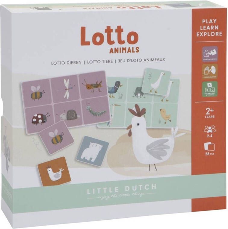 Little Dutch Lotto dieren kaartspel