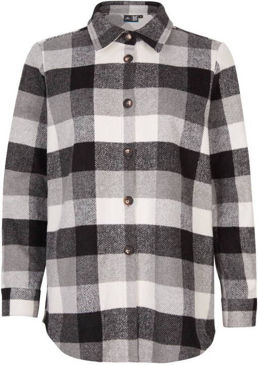 O'Neill geruite blouse zwart/wit
