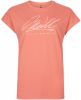 O'Neill T shirt met logo en borduursels koraalrood online kopen