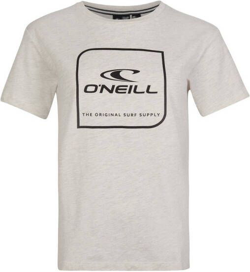 O'Neill T shirt van biologisch katoen wit