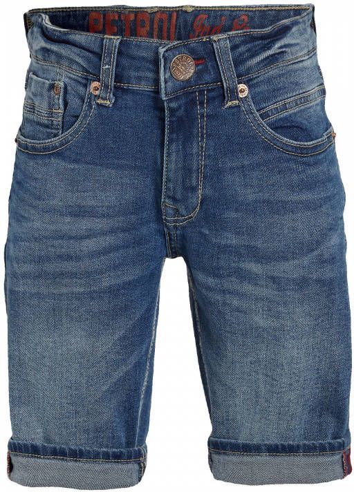 Petrol Industries regular fit jeans bermuda Bullseye medium blue